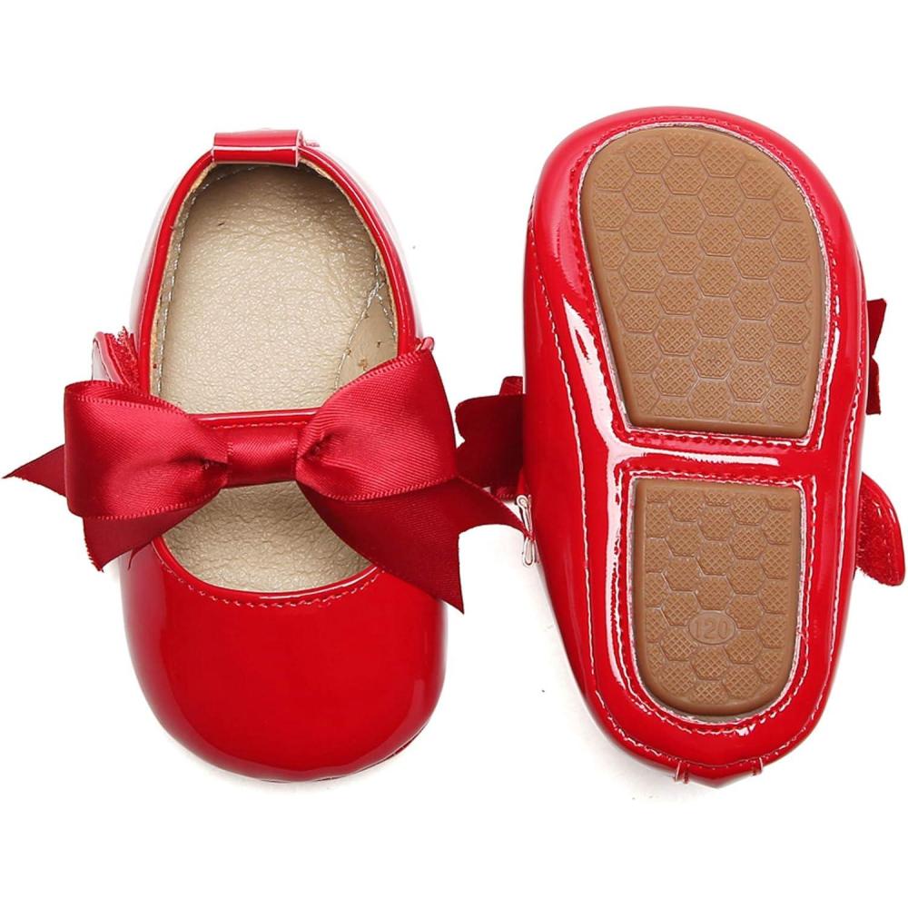 imageFelix ampamp Flora Soft Sole Baby Shoes  Infant Baby Walking Shoes Moccasinss Rubber Sole Crib ShoesB8705red