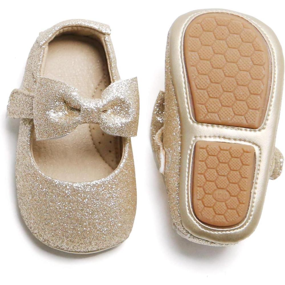 imageFelix ampamp Flora Soft Sole Baby Shoes  Infant Baby Walking Shoes Moccasinss Rubber Sole Crib ShoesB8712gold