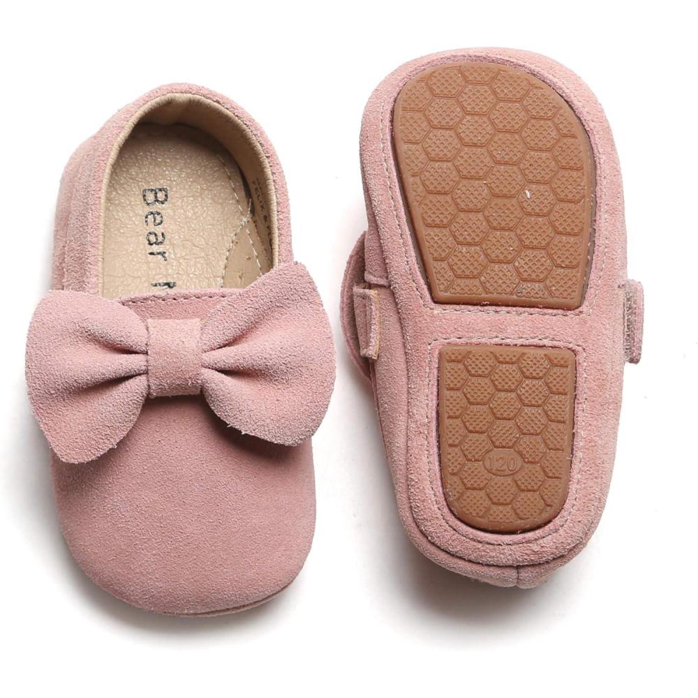 imageFelix ampamp Flora Soft Sole Baby Shoes  Infant Baby Walking Shoes Moccasinss Rubber Sole Crib ShoesPink