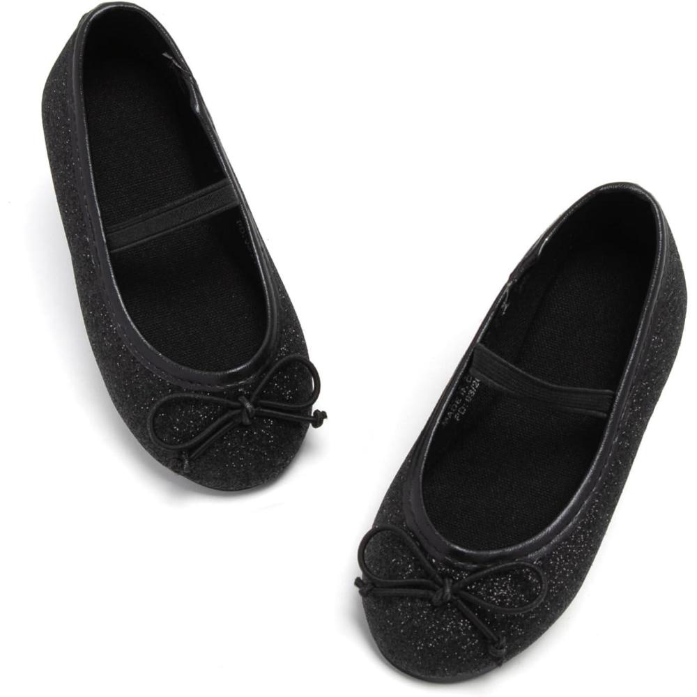 imageFelix ampamp Flora Toddler Flower Girl Mary Jane Shoes  Little Girls Dress Flats Princess Wedding PartyBh23black