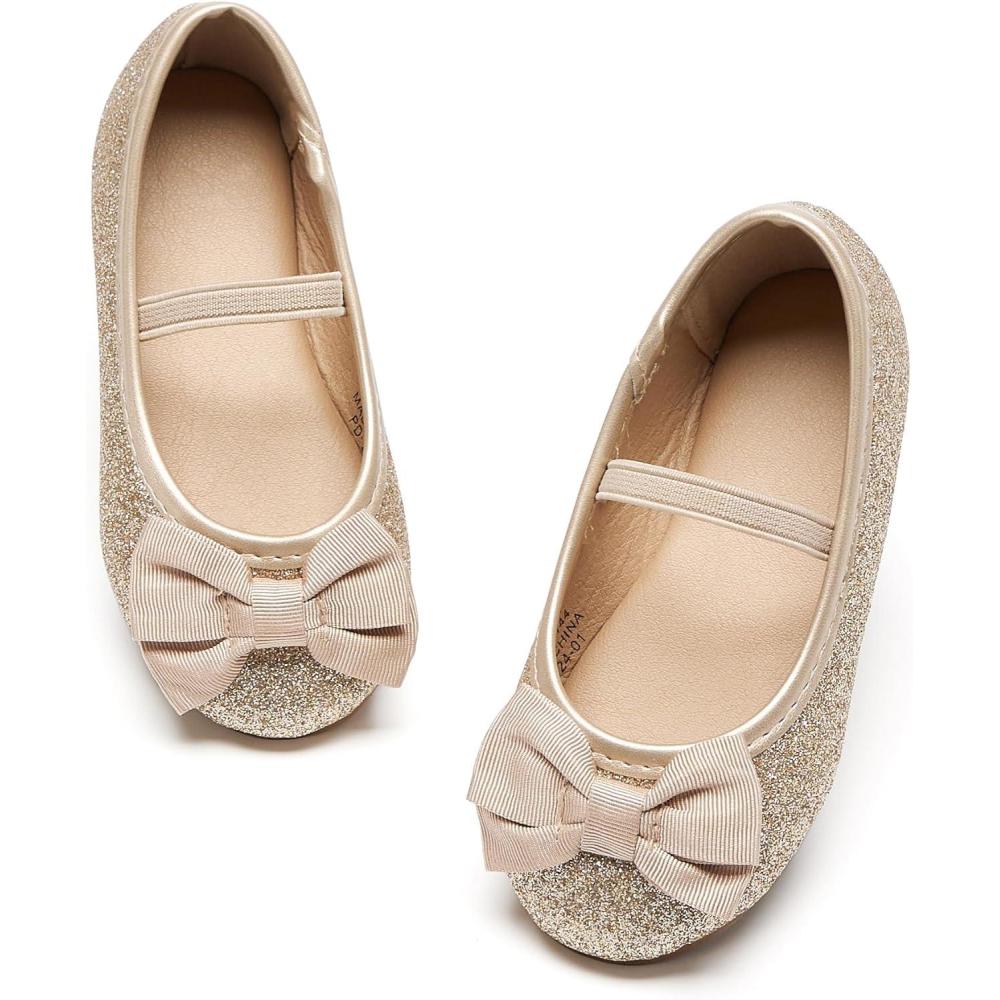 imageFelix ampamp Flora Toddler Flower Girl Mary Jane Shoes  Little Girls Dress Flats Princess Wedding PartyBh25gold