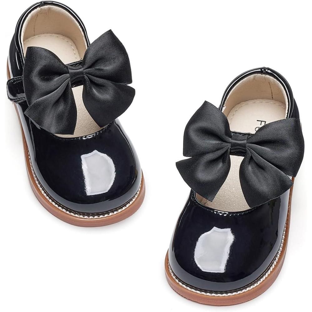 imageFelix ampamp Flora Toddler Girl Oxford Dress Shoes  Mary Jane Flats for Little Girl Party School ShoesB427black