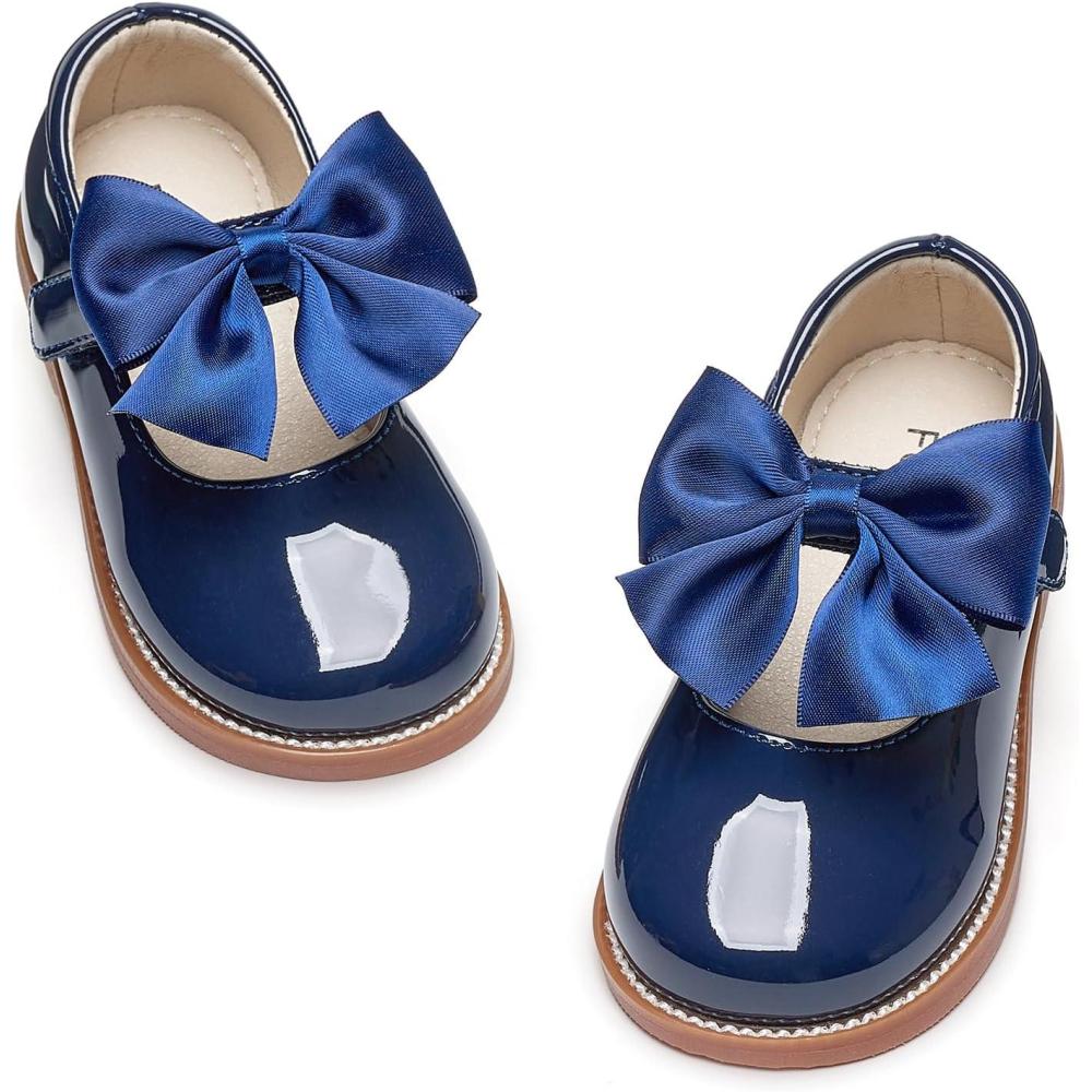 imageFelix ampamp Flora Toddler Girl Oxford Dress Shoes  Mary Jane Flats for Little Girl Party School ShoesB427navy Blue