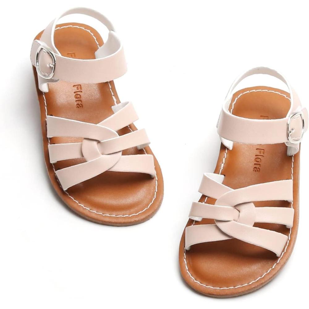 imageFelix ampamp Flora Toddler Girl Sandals  Little Girl Easter Summer Dress Shoes Lightweight Open Toe Beach HolidayBc222nude