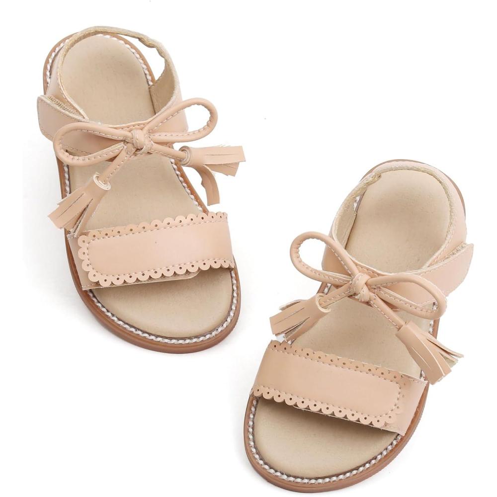 imageFelix ampamp Flora Toddler Girl Sandals  Little Girl Easter Summer Dress Shoes Lightweight Open Toe Beach HolidayBc282nude