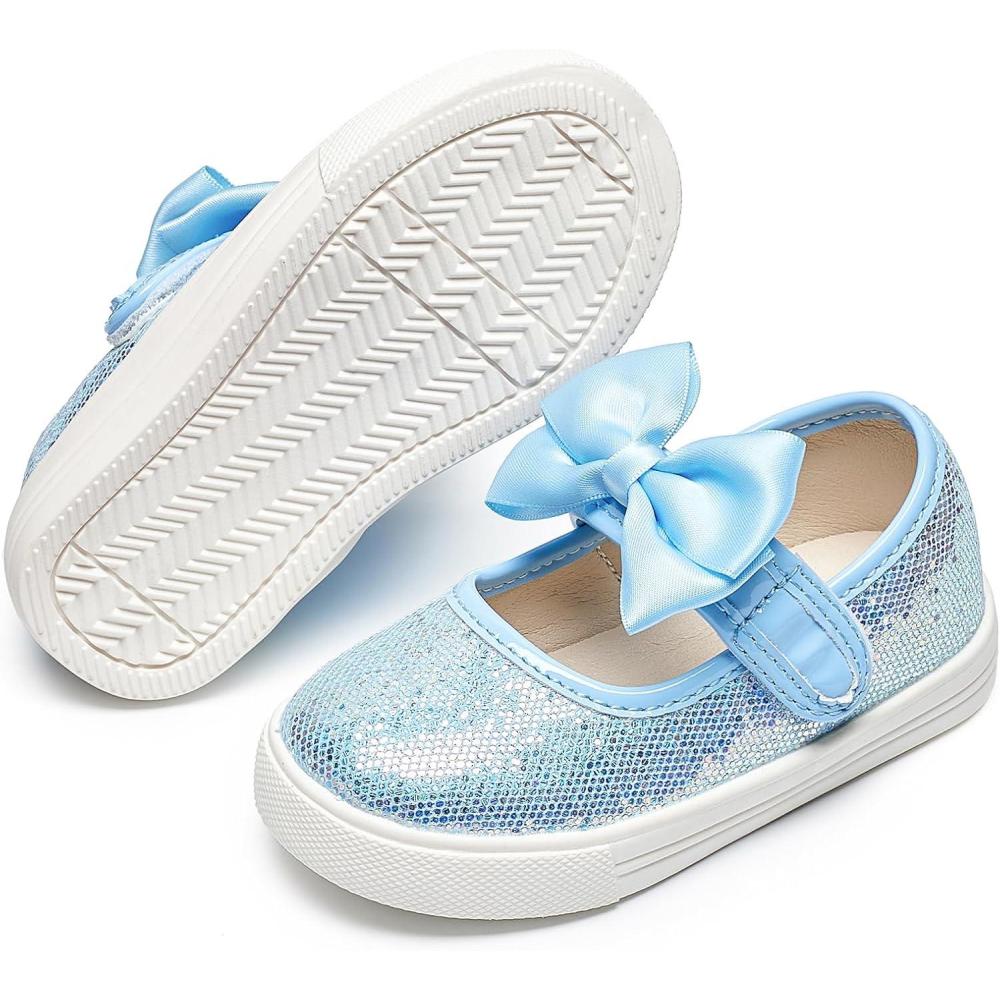 imageFelix ampamp Flora ToddlerLittle Kid Girls Running Shoes Glitter Sneakers Princess Fashion Casual Sports ShoesBs822blue