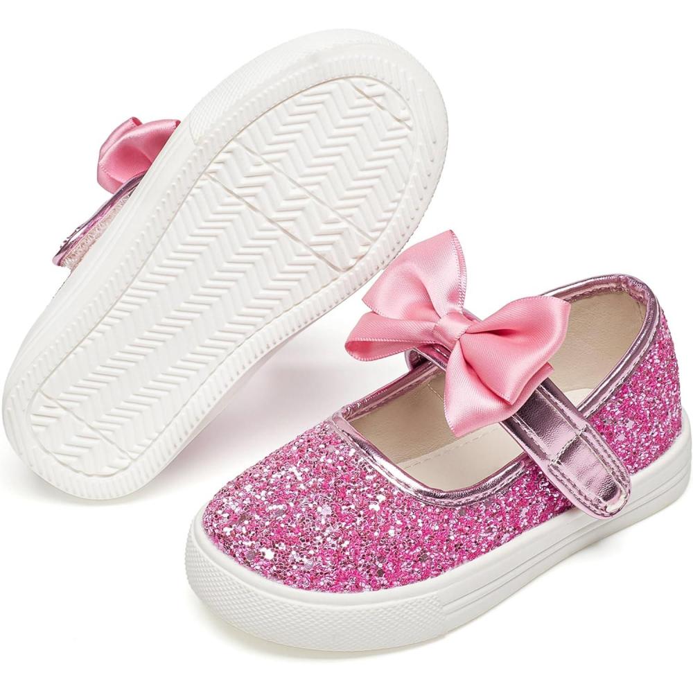 imageFelix ampamp Flora ToddlerLittle Kid Girls Running Shoes Glitter Sneakers Princess Fashion Casual Sports ShoesBs822glitter Pink