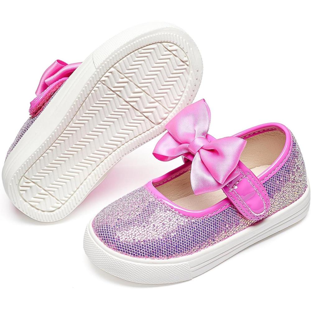 imageFelix ampamp Flora ToddlerLittle Kid Girls Running Shoes Glitter Sneakers Princess Fashion Casual Sports ShoesBs822purple