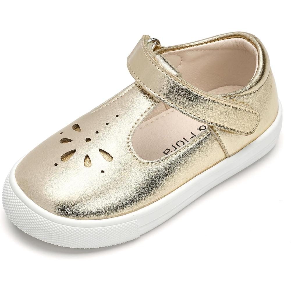 imageFelix ampamp Flora ToddlerLittle Kid Girls Running Shoes Glitter Sneakers Princess Fashion Casual Sports ShoesBs829bright Gold