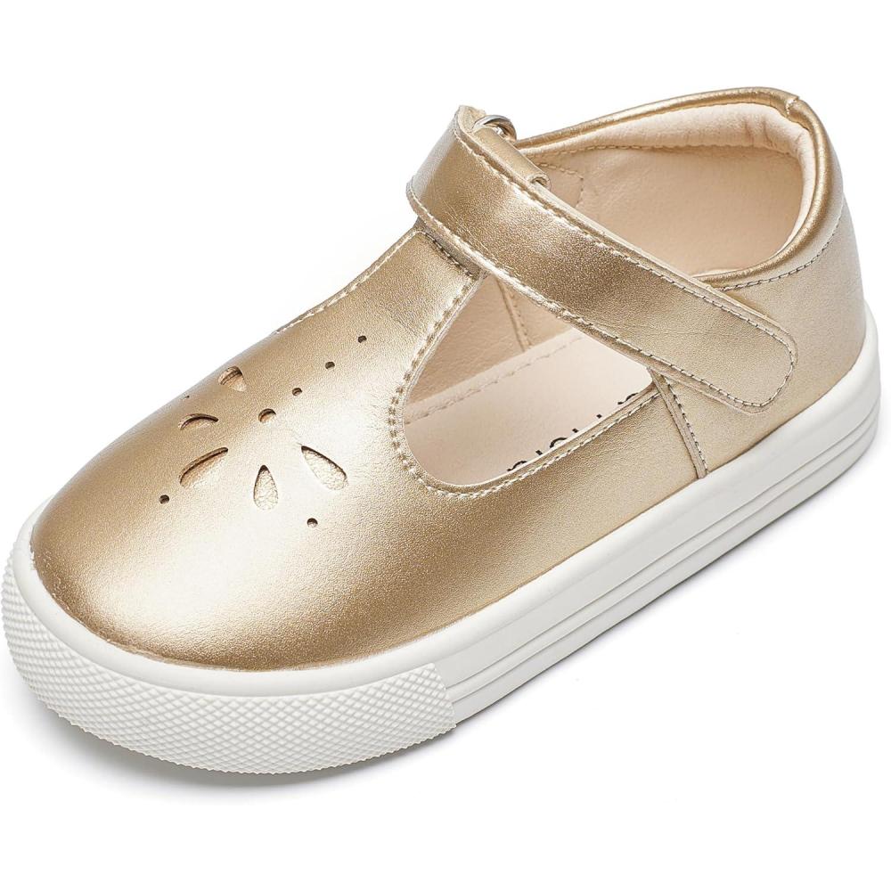 imageFelix ampamp Flora ToddlerLittle Kid Girls Running Shoes Glitter Sneakers Princess Fashion Casual Sports ShoesBs829gold