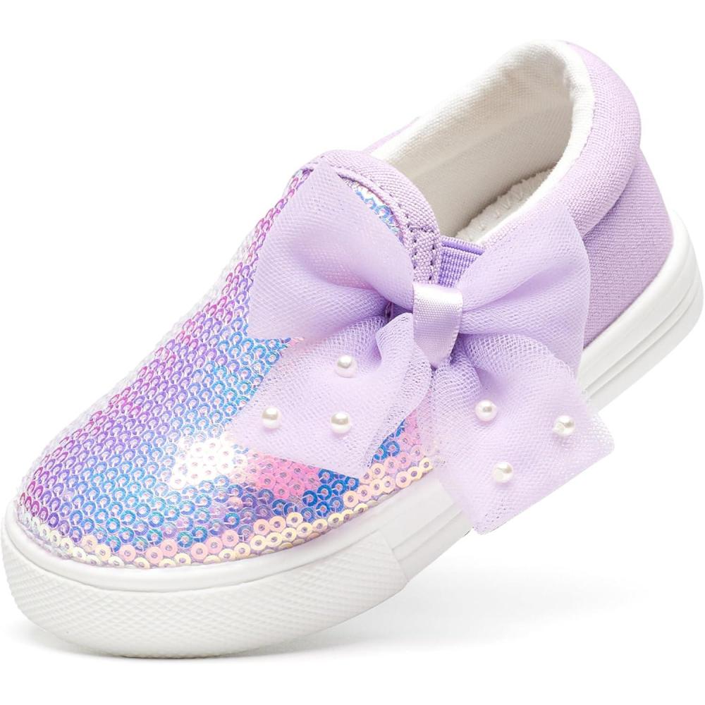 imageFelix ampamp Flora ToddlerLittle Kid Girls Running Shoes Sports Sneakers Princess Casual Glitter ShoesBs823purple