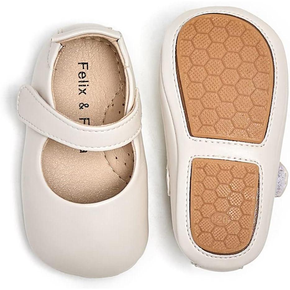 imageSoft Sole Baby Shoes  Infant Baby Walking Shoes Moccasins Rubber Sole Crib Shoes8525beige