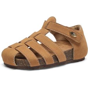 Felix & Flora Toddler Girls Sandals Flower Girl Shoes Soft Rubber Princess Summer Flat Shoes(Bc328-yellow)