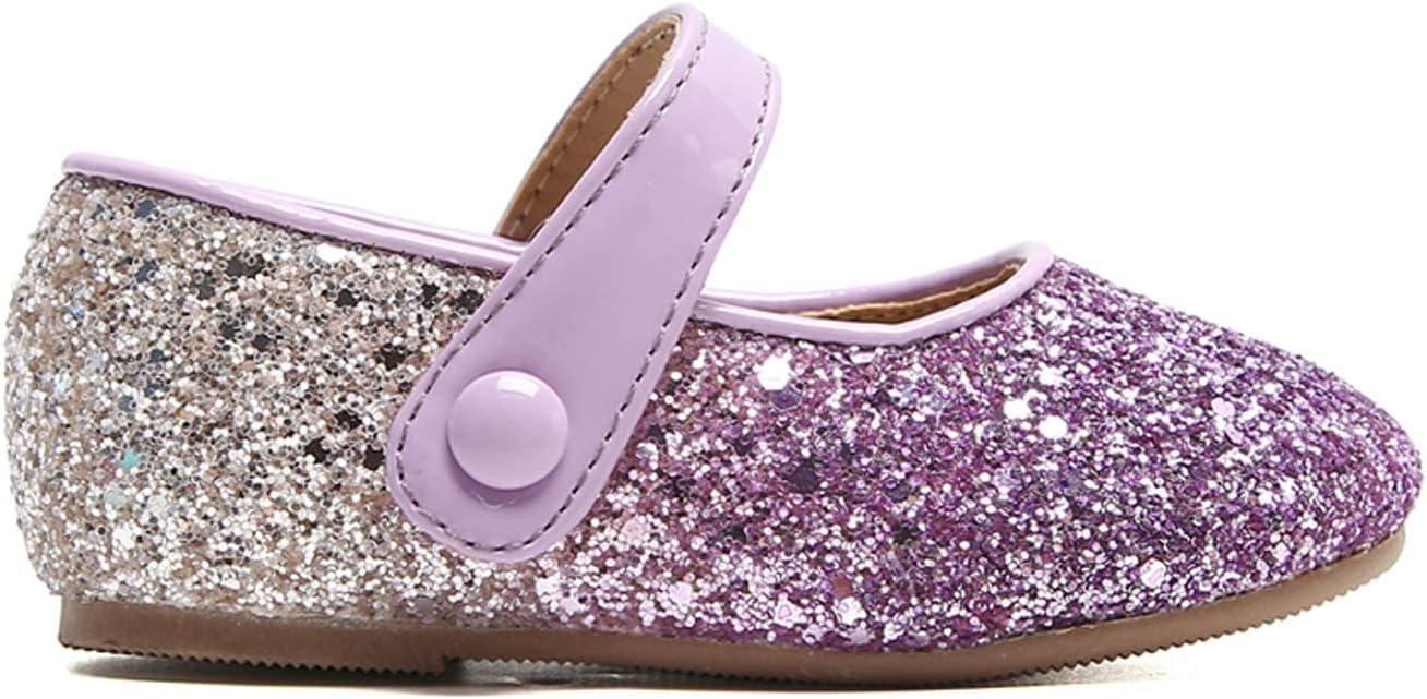 imageFelix amp Flora Toddler Girl Dress Shoes Flower Girl Ballet Mary Jane Flats Party School WeddingB356purple