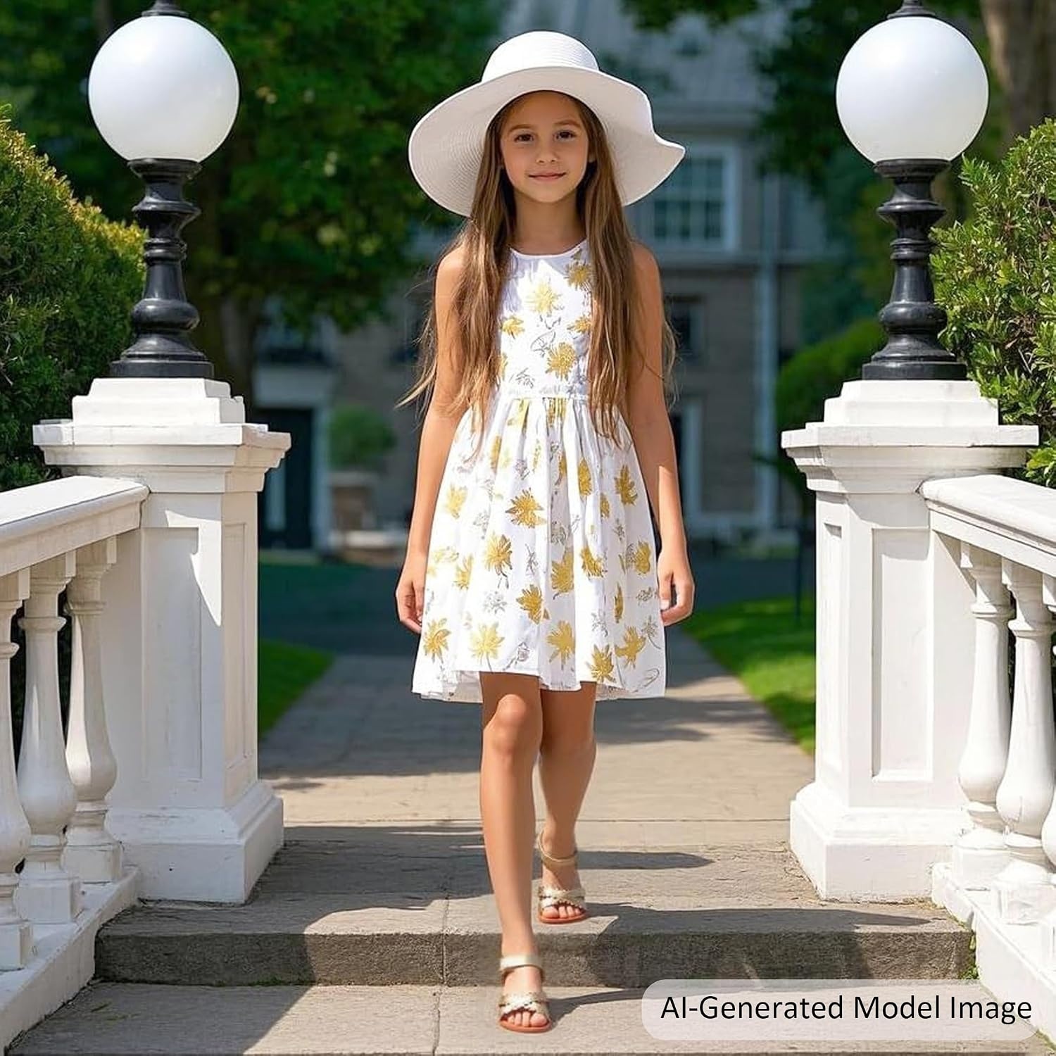 image:imageFelix amp Flora Toddler Girl Sandals Little Girl Easter Dress Shoes Lightweight Open Toe Beach Holiday FlatsBc286bright Gold