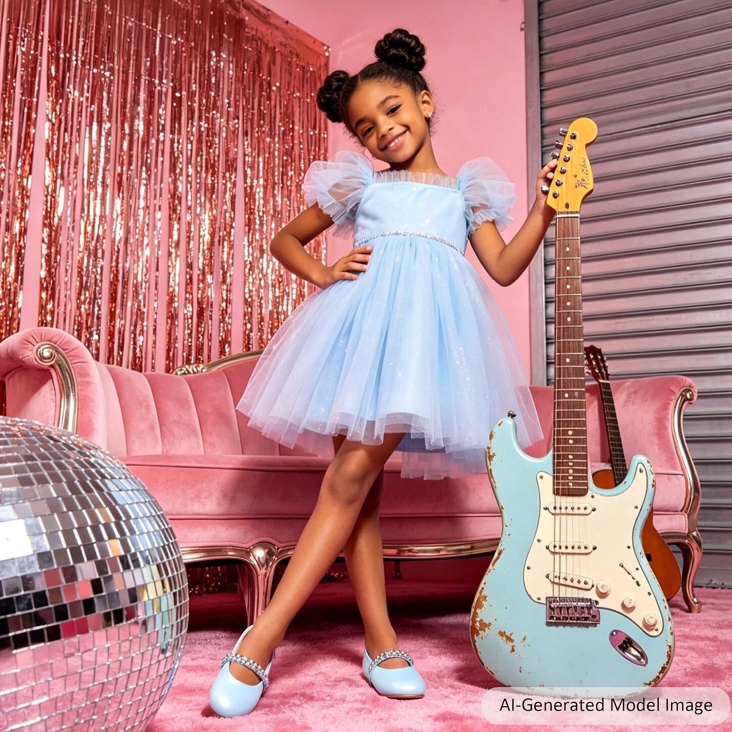 image:imageFelix amp Flora Girls Toddler Little Ballet Shoes Flower Girls Mary Jane Flats Dress Shoes Party WeddingB862pearl Blue