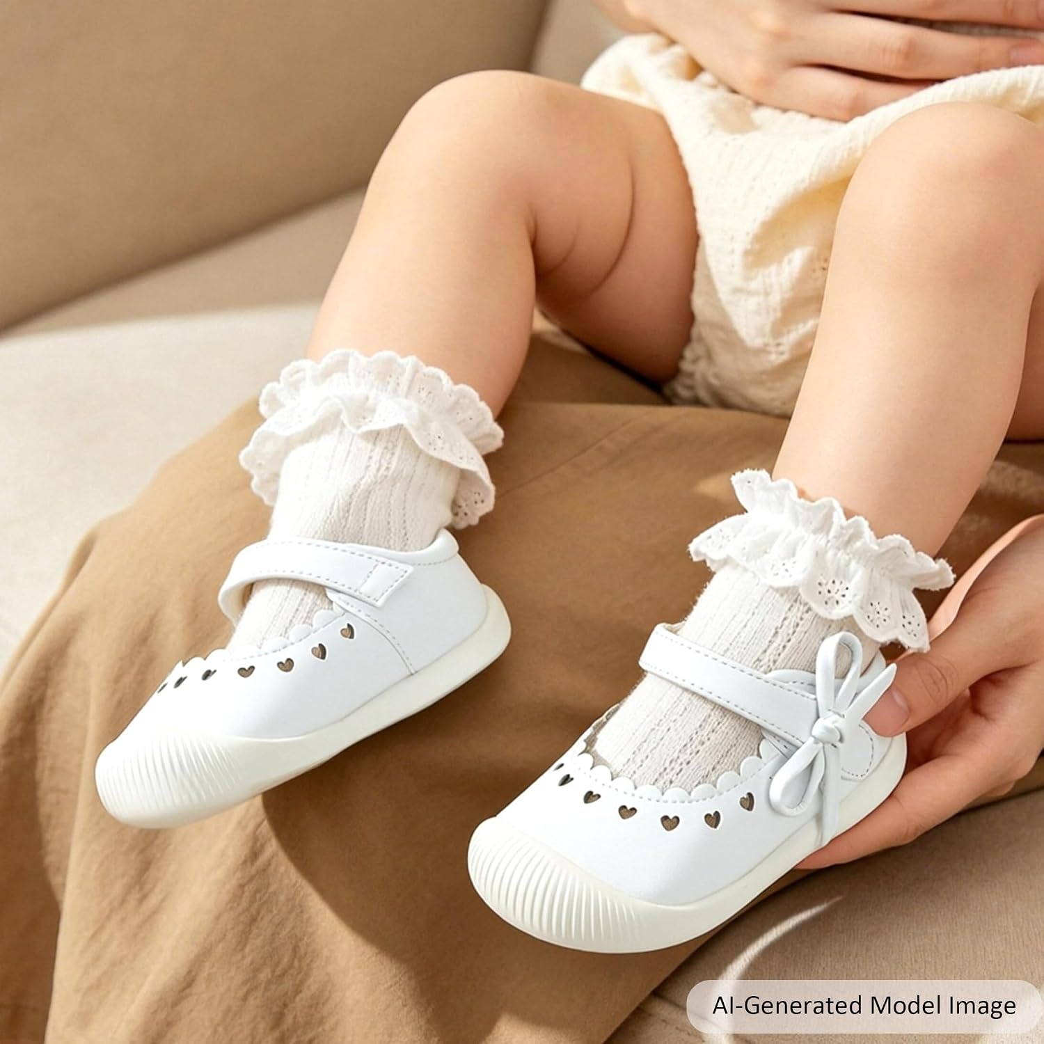 image:imageFelix amp Flora Soft Sole Baby Dress Shoes Infant Baby Walking Shoes Moccasinss Rubber Sole Crib ShoesByb06white