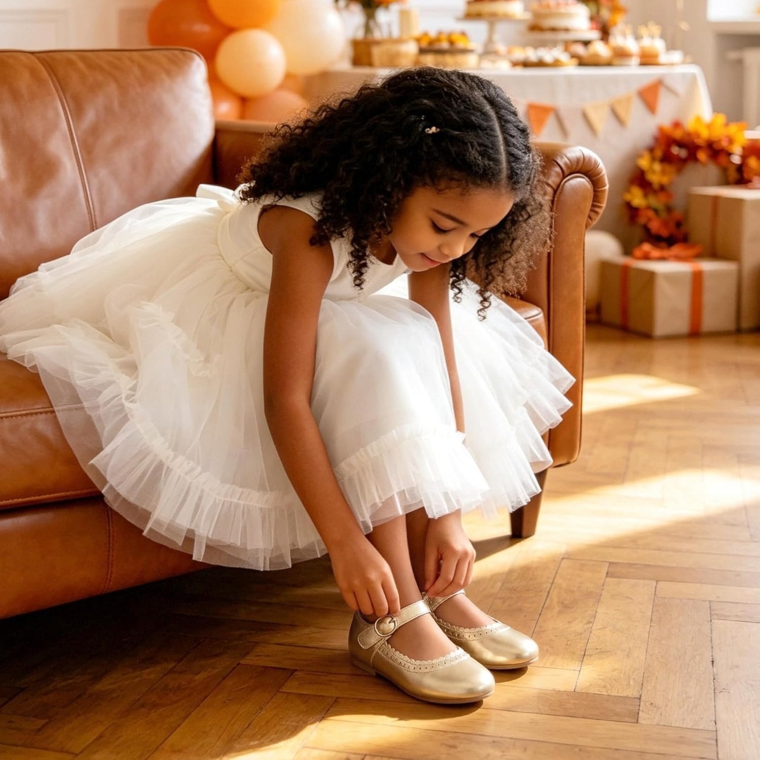 image:imageFelix amp Flora Toddler Girl Dress Shoes Flower Girl Ballet Flats School Wedding PartyBf19bright Gold
