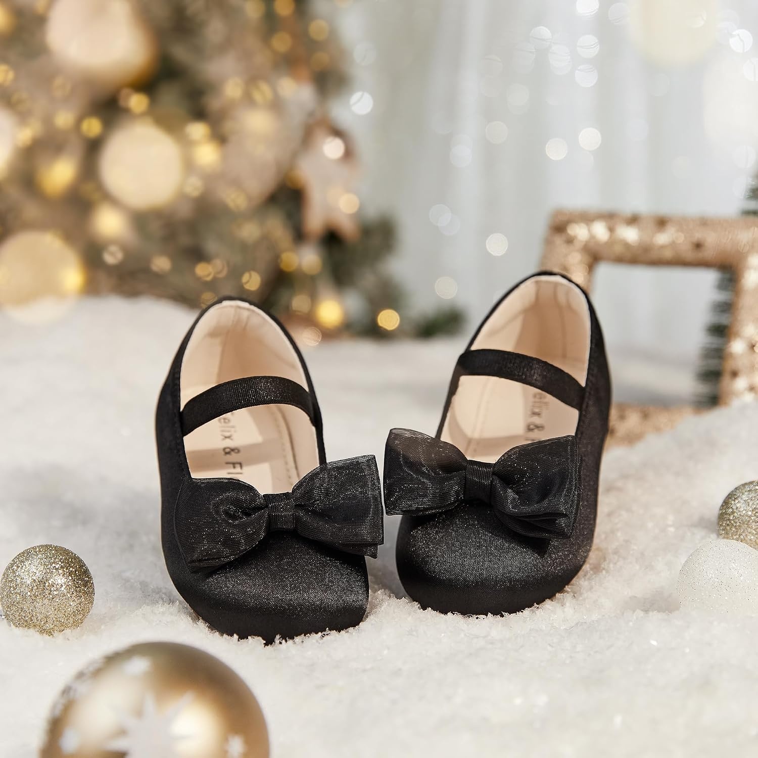 image:imageFelix amp Flora Toddler Girl Dress Shoes Flower Girl Ballet Flats School Wedding PartyBf34black