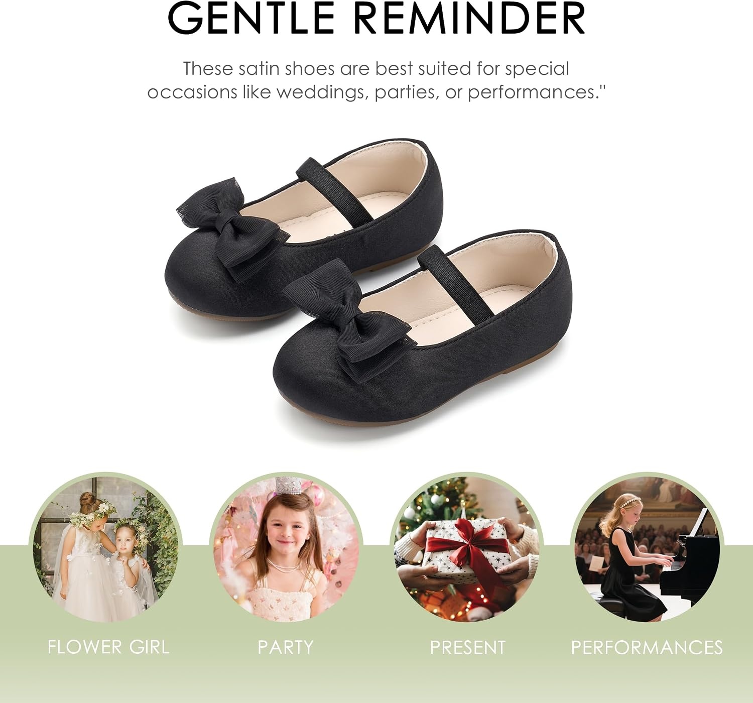 image:imageFelix amp Flora Toddler Girl Dress Shoes Flower Girl Ballet Flats School Wedding PartyBf34black