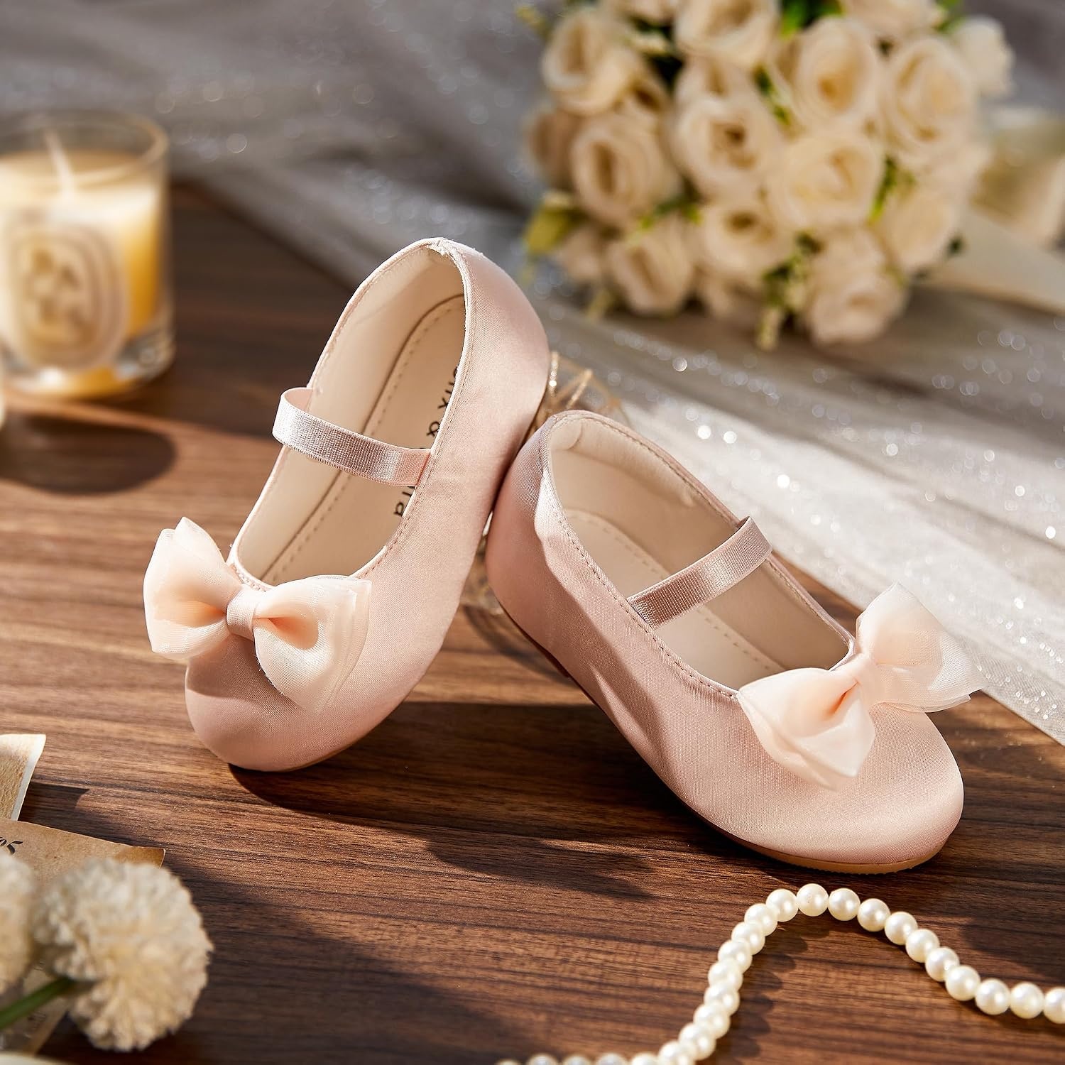image:imageFelix amp Flora Toddler Girl Dress Shoes Flower Girl Ballet Flats School Wedding PartyBf34light Pink