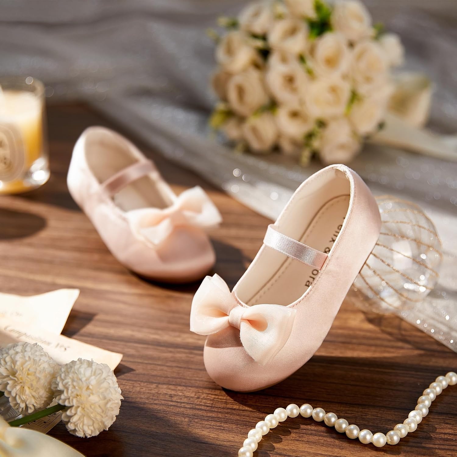 image:imageFelix amp Flora Toddler Girl Dress Shoes Flower Girl Ballet Flats School Wedding PartyBf34light Pink