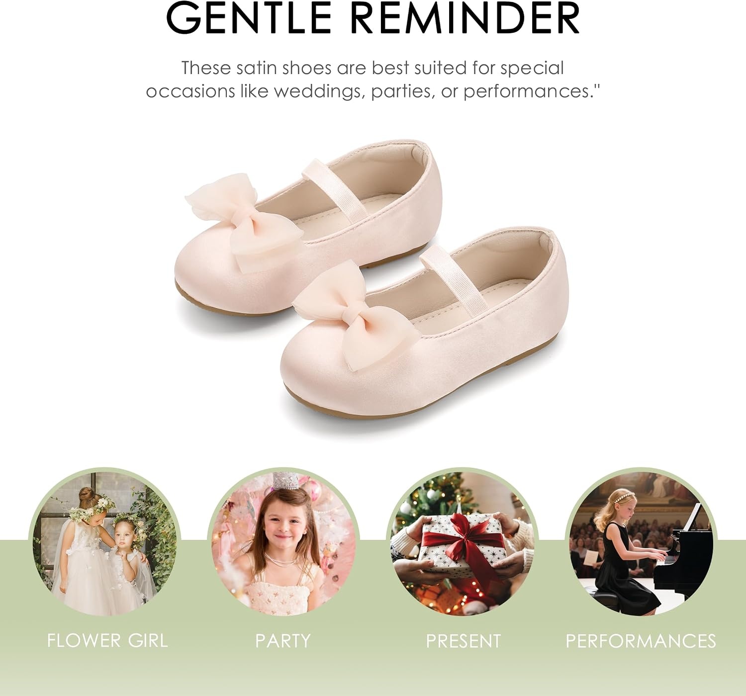 image:imageFelix amp Flora Toddler Girl Dress Shoes Flower Girl Ballet Flats School Wedding PartyBf34light Pink