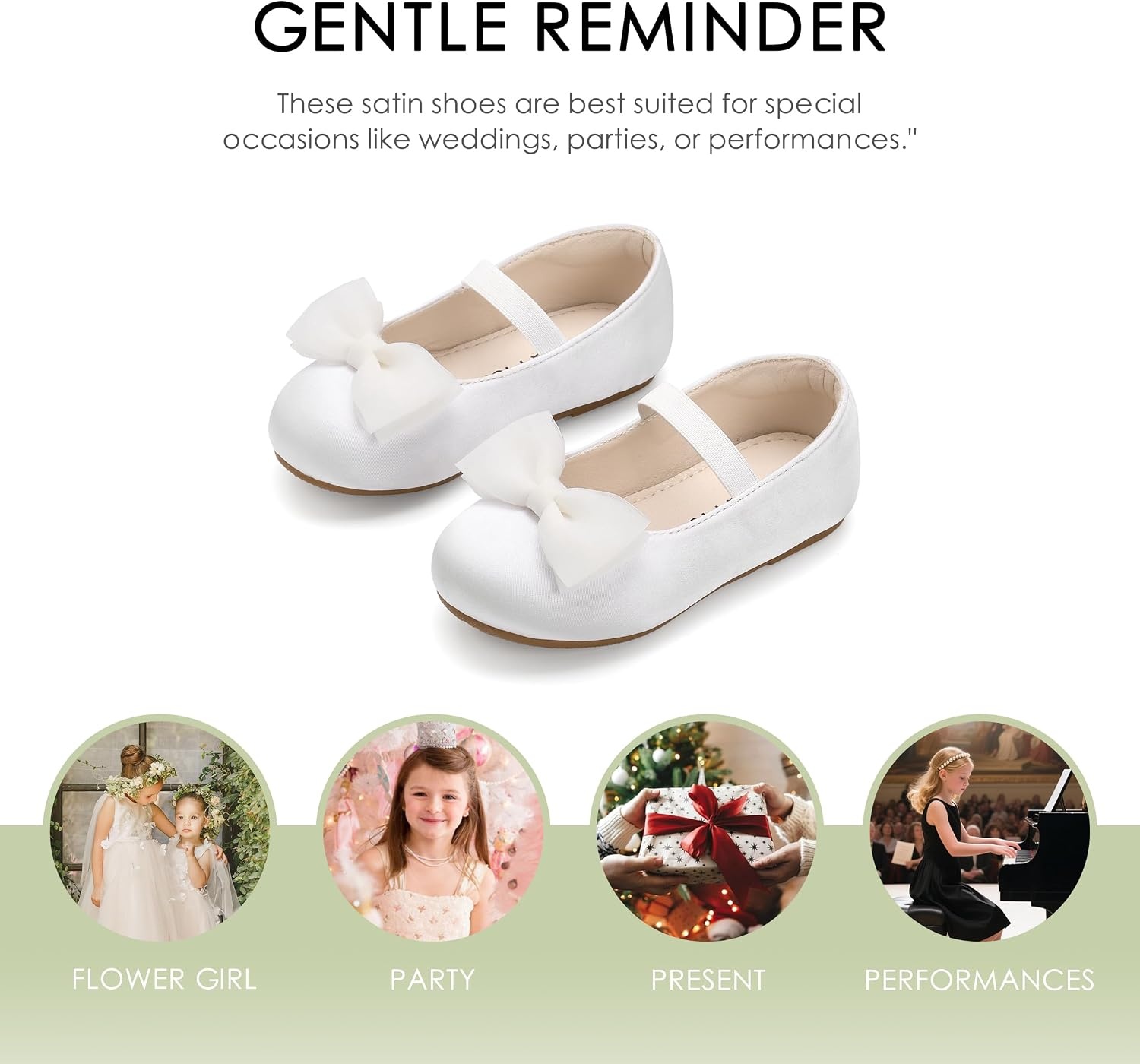 image:imageFelix amp Flora Toddler Girl Dress Shoes Flower Girl Ballet Flats School Wedding PartyBf34pearl White