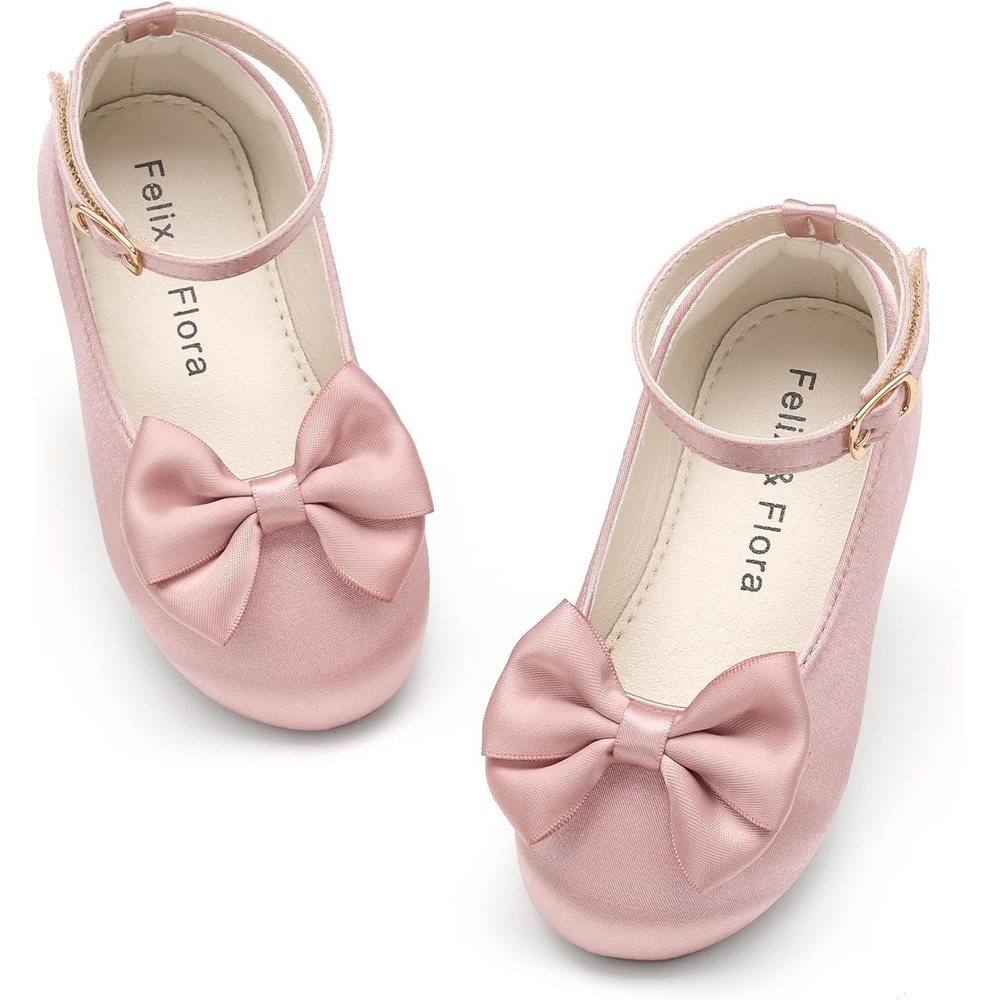 image:imageFelix amp Flora Toddler Flower Girl Dress Shoes  Baby Girl Ballet Mary Jane Flats for Party School WeddingBf32pink