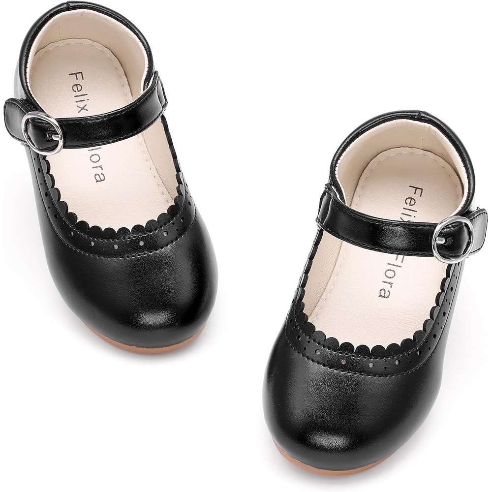 image:imageFelix amp Flora Toddler Girl Dress Shoes Flower Girl Ballet Flats School Wedding PartyBf19black