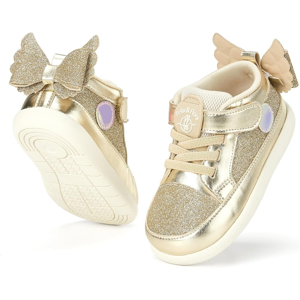 image:imageFelix amp Flora Toddler Girls Running Shoes Sports Sneakers Princess Casual Glitter ShoesBns01gold