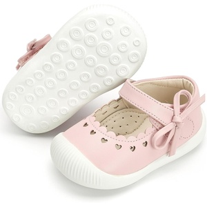 Felix & Flora Soft Sole Baby Dress Shoes – Infant Baby Walking Shoes Moccasinss Rubber Sole Crib Shoes(Byb06-pink)