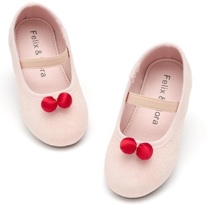 Felix & Flora Toddler Flower Girl Dress Shoes – Girl Ballet Flats Party School Shoes Wedding(Bf33-pink)