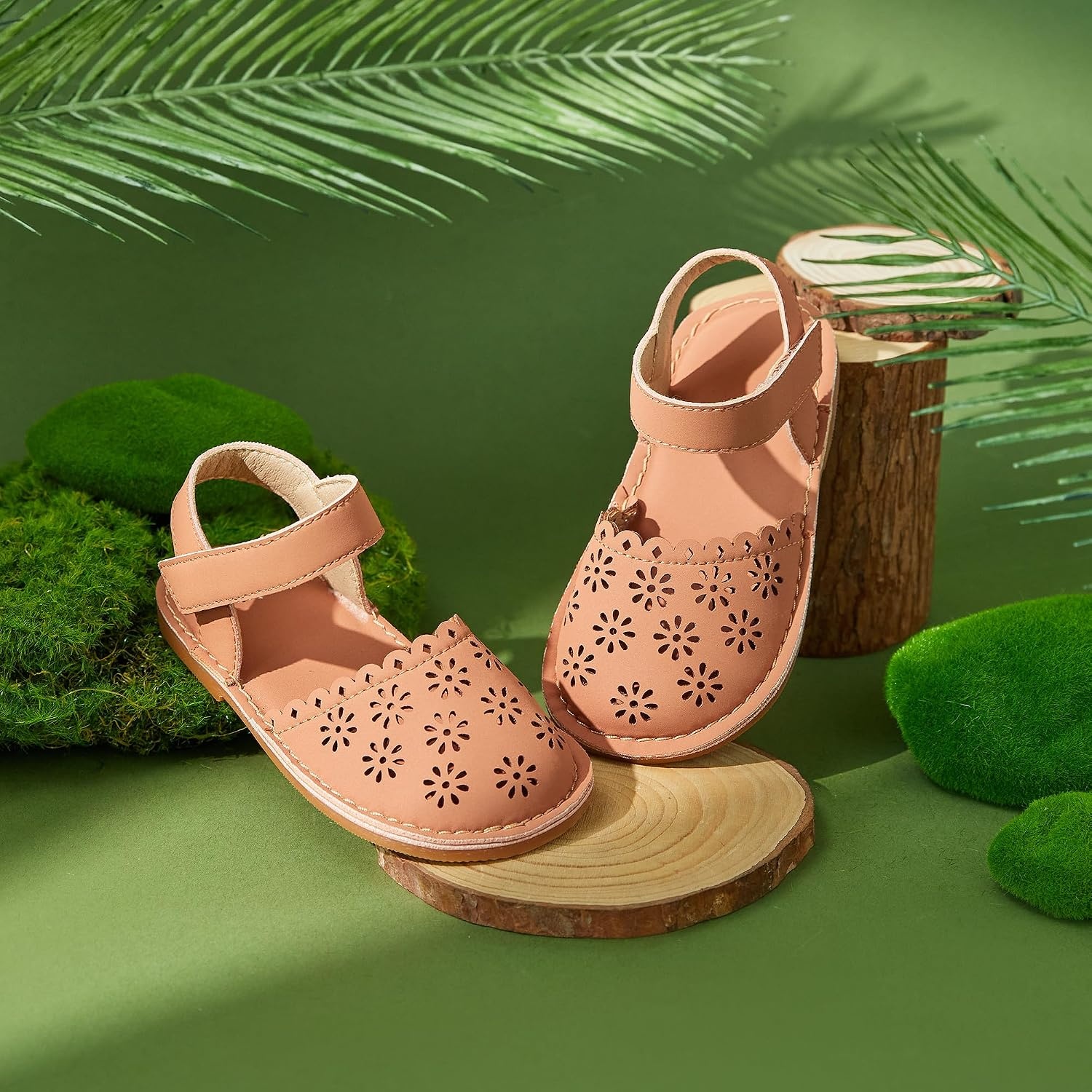 image:imageFelix amp Flora Toddler Girls Sandals Soft Rubber Princess Flat Shoes Flower Girl ShoesBc299coral