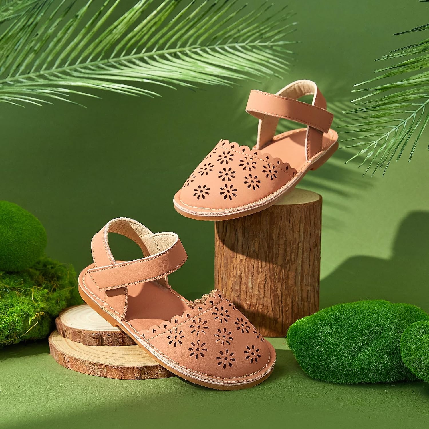 image:imageFelix amp Flora Toddler Girls Sandals Soft Rubber Princess Flat Shoes Flower Girl ShoesBc299coral
