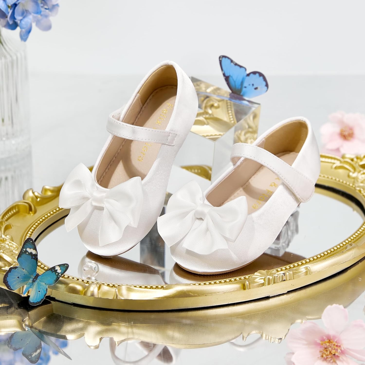 image:imageFelix amp Flora Toddler Flower Girl Dress Shoes Girl Ballet Flats Party School Shoes WeddingB904white