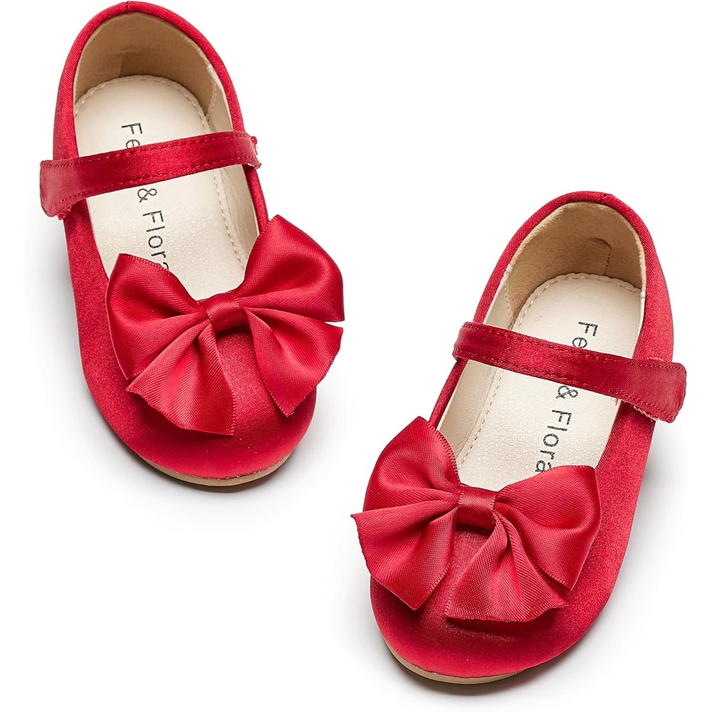 image:imageFelix amp Flora Toddler Flower Girl Dress Shoes Girl Ballet Flats Party School Shoes WeddingB904red