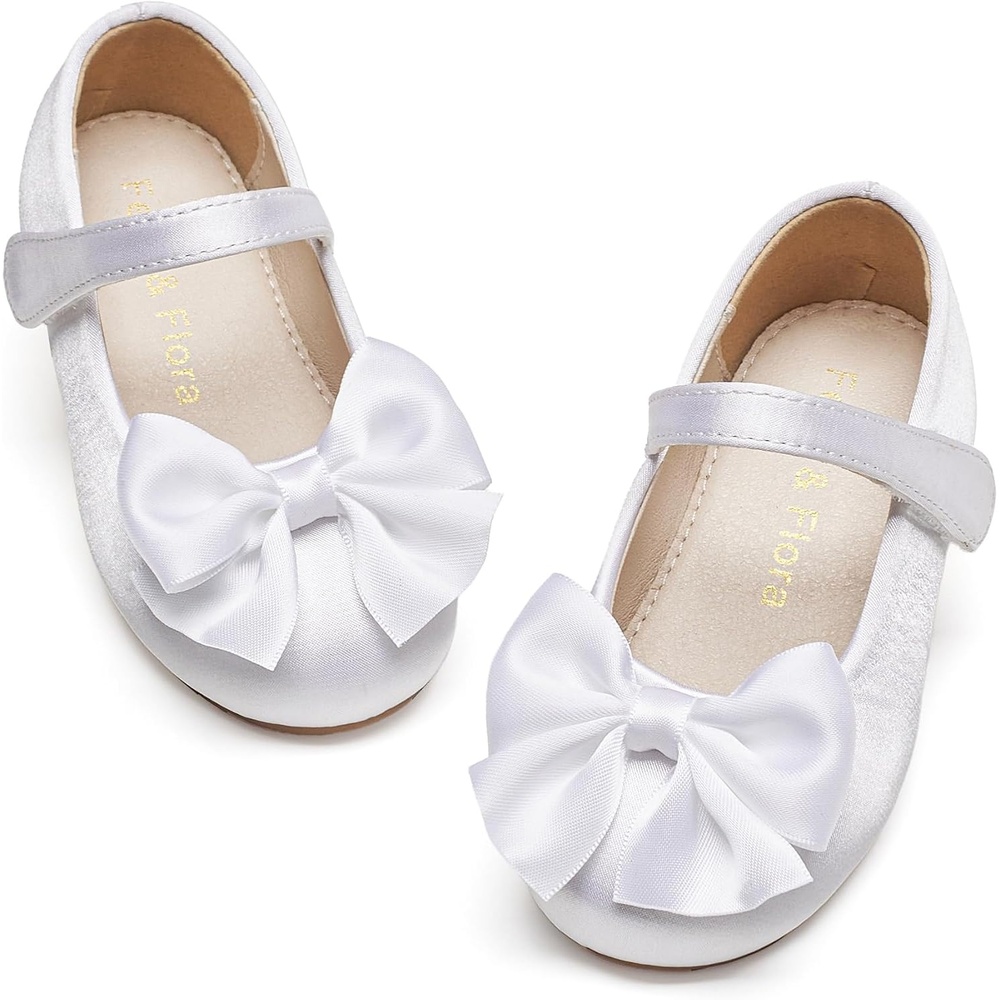image:imageFelix amp Flora Toddler Flower Girl Dress Shoes Girl Ballet Flats Party School Shoes WeddingB904white