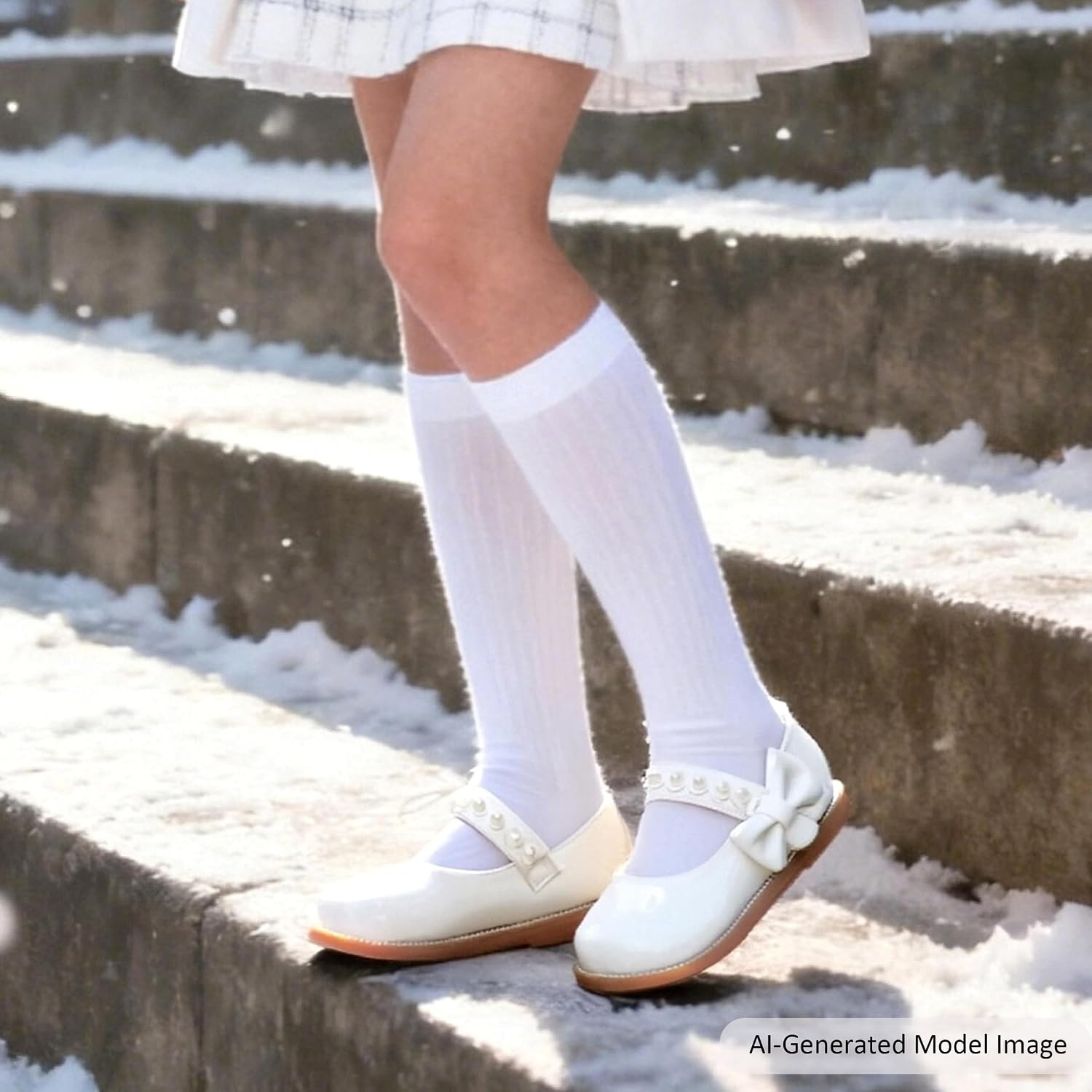 image:imageFelix amp Flora Toddler Girl Mary Jane Dress Shoes School Oxford Flats for Girl Party ShoesB432pl White