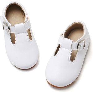 Felix & Flora Toddler Little Girl Flat Oxfords Dress Shoes – Mary Jane Princess for Girl Party School Shoes.(B378-whitewhite)